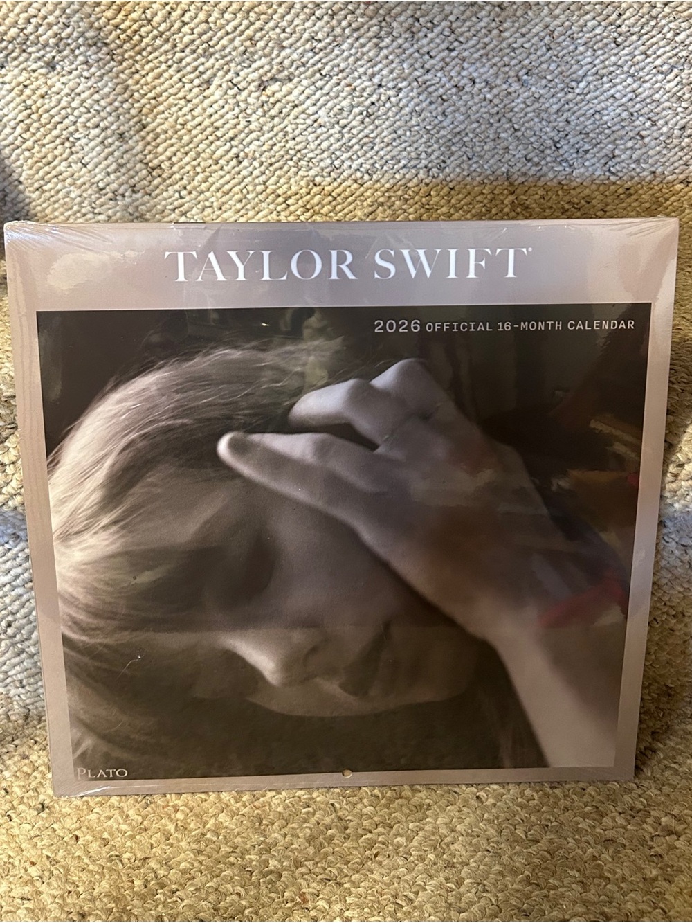 Taylor Swift Taupe and Black Photo Grid 2026 Official 16-Month Wall Calendar